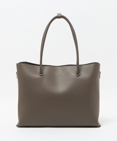 新品　UNITED ARROWS 2way 本革 トートバッグ　グレージュ BEAUTY＆YOUTH UNITED ARROWS トートバッグ ボールチェーン トート