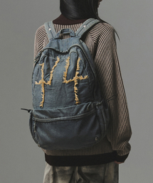 NOT4NERD（ノットフォーナード）の「Cut Off Stud Denim Backpack - Deep Blue（バックパック/リュック）」
