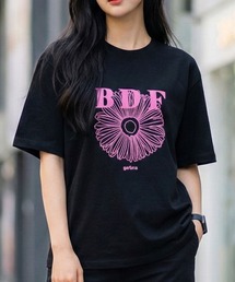 BDFフラワープリントTシャツ