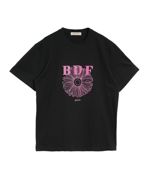 September SEOUL（セプテンバーソウル）の「BDFフラワープリントTシャツ（Tシャツ/カットソー・レディース・ホワイト/ブラック・FREE）」の6枚目の写真