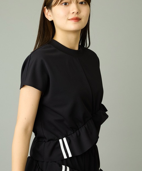 mien（ミアン）の「【mien】クロップデザインジャージーTee（Tシャツ/カットソー・レディース・ブラック/ライトグレー・38）」の10枚目の写真