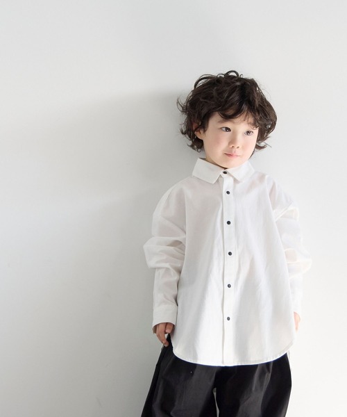 LOWRYS FARM（ローリーズファーム）の「ベーシックシャツＬＳ　 638859（シャツ/ブラウス・キッズ・ホワイト系その他5/ホワイト系その他・110cm/150cm/140cm/130cm/120cm）」の7枚目の写真