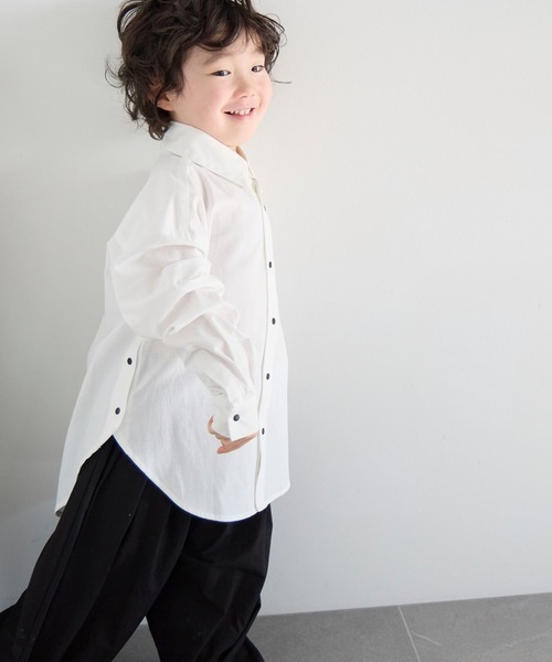 LOWRYS FARM（ローリーズファーム）の「ベーシックシャツＬＳ　 638859（シャツ/ブラウス・キッズ・ホワイト系その他5/ホワイト系その他・110cm/150cm/140cm/130cm/120cm）」の8枚目の写真