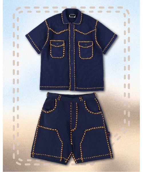 PHINGERIN（フィンガリン）の「PHINGERIN SUMMER PG1 WESTERN SHIRT (PD-261-KN-011)（シャツ/ブラウス・メンズ・ネイビー/ブラック・X-LARGE/LARGE/MEDIUM）」の13枚目の写真