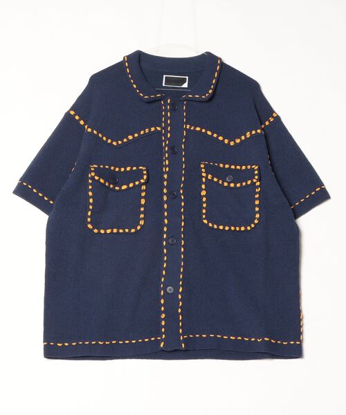 PHINGERIN（フィンガリン）の「PHINGERIN SUMMER PG1 WESTERN SHIRT (PD-261-KN-011)（シャツ/ブラウス・メンズ・ネイビー/ブラック・X-LARGE/LARGE/MEDIUM）」の20枚目の写真