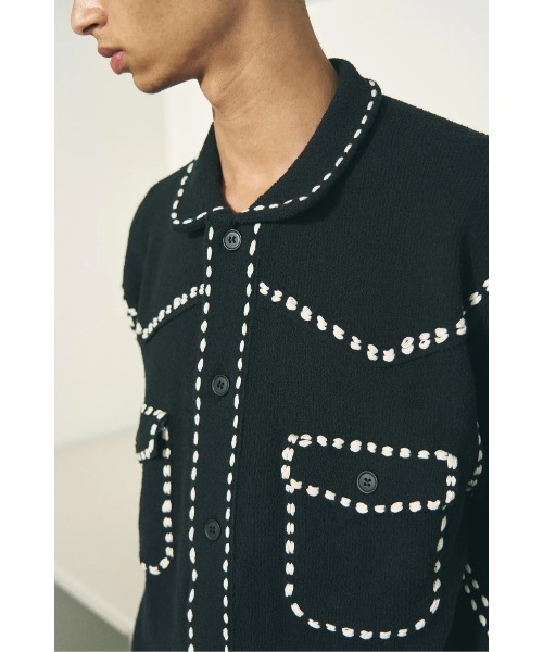 PHINGERIN（フィンガリン）の「PHINGERIN SUMMER PG1 WESTERN SHIRT (PD-261-KN-011)（シャツ/ブラウス・メンズ・ネイビー/ブラック・X-LARGE/LARGE/MEDIUM）」の9枚目の写真