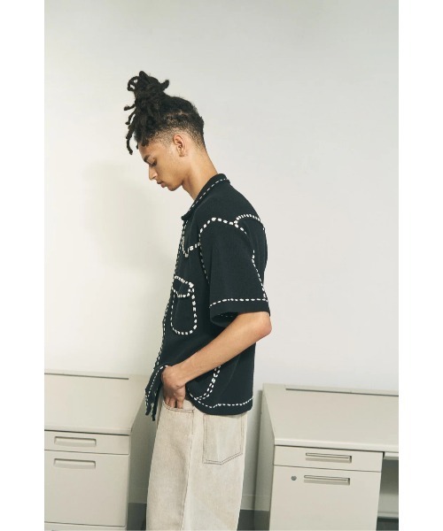 PHINGERIN（フィンガリン）の「PHINGERIN SUMMER PG1 WESTERN SHIRT (PD-261-KN-011)（シャツ/ブラウス・メンズ・ネイビー/ブラック・X-LARGE/LARGE/MEDIUM）」の7枚目の写真