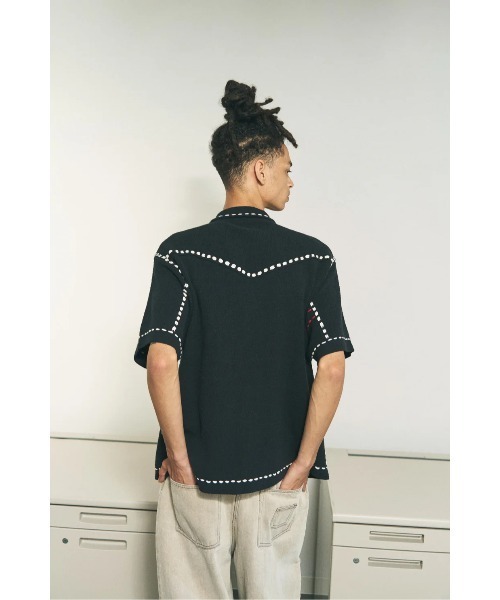 PHINGERIN（フィンガリン）の「PHINGERIN SUMMER PG1 WESTERN SHIRT (PD-261-KN-011)（シャツ/ブラウス・メンズ・ネイビー/ブラック・X-LARGE/LARGE/MEDIUM）」の8枚目の写真