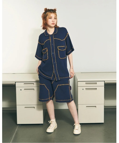 PHINGERIN（フィンガリン）の「PHINGERIN SUMMER PG1 WESTERN SHIRT (PD-261-KN-011)（シャツ/ブラウス・メンズ・ネイビー/ブラック・X-LARGE/LARGE/MEDIUM）」の14枚目の写真