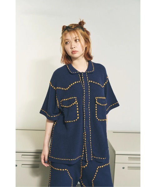 PHINGERIN（フィンガリン）の「PHINGERIN SUMMER PG1 WESTERN SHIRT (PD-261-KN-011)（シャツ/ブラウス・メンズ・ネイビー/ブラック・X-LARGE/LARGE/MEDIUM）」の16枚目の写真