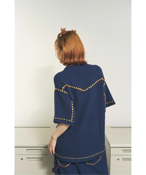 PHINGERIN（フィンガリン）の「PHINGERIN SUMMER PG1 WESTERN SHIRT (PD-261-KN-011)（シャツ/ブラウス・メンズ・ネイビー/ブラック・X-LARGE/LARGE/MEDIUM）」の18枚目の写真