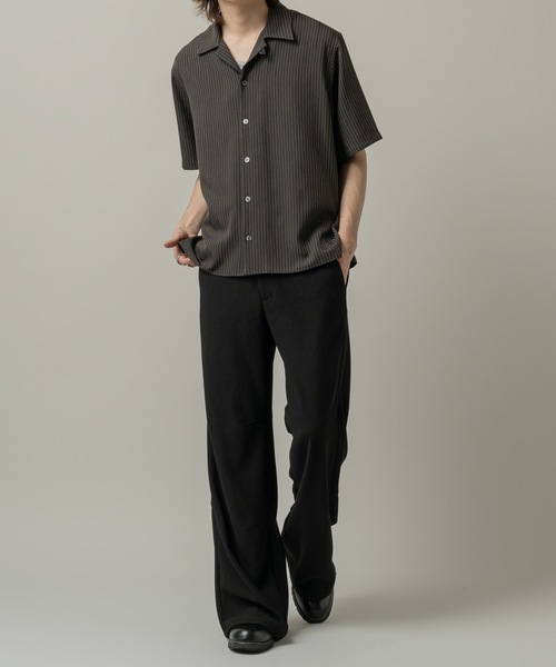CASPER JOHN(キャスパージョン)の「Pinstripe shirts/ピンストライプシャツ(シャツ/ブラウス・メンズ・ライトグリーン/ダークブラウン/ブラック・SMALL/X-SMALL/LARGE/MEDIUM)」の17枚目の写真
