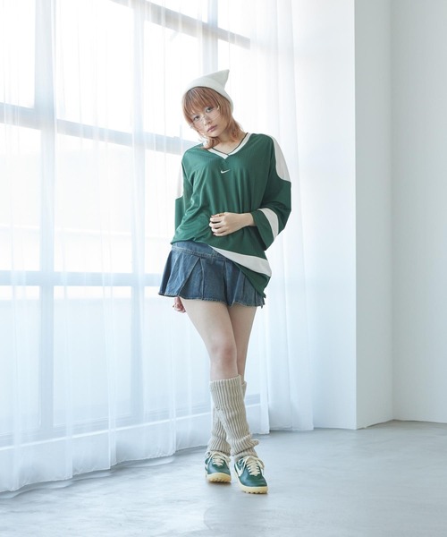 NIKE（ナイキ）の「ナイキ スポーツウェア ウィメンズ オーバーサイズド ジャージー チュニック / Nike Sportswear Women's Oversized Jersey Tunic IF0320-323 Fir（ジャージ・レディース・カモフラージュ・M/L/XS/XL/S）」の7枚目の写真