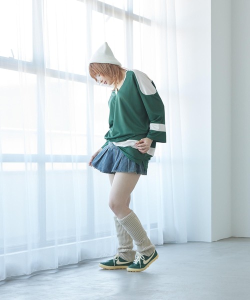 NIKE（ナイキ）の「ナイキ スポーツウェア ウィメンズ オーバーサイズド ジャージー チュニック / Nike Sportswear Women's Oversized Jersey Tunic IF0320-323 Fir（ジャージ・レディース・カモフラージュ・M/L/XS/XL/S）」の8枚目の写真