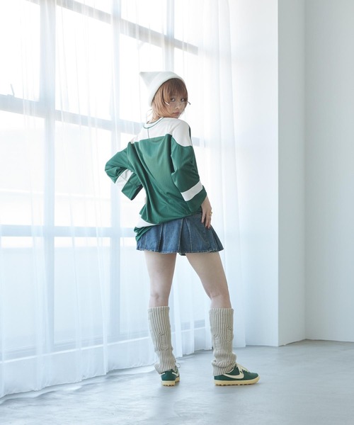 NIKE（ナイキ）の「ナイキ スポーツウェア ウィメンズ オーバーサイズド ジャージー チュニック / Nike Sportswear Women's Oversized Jersey Tunic IF0320-323 Fir（ジャージ・レディース・カモフラージュ・M/L/XS/XL/S）」の9枚目の写真