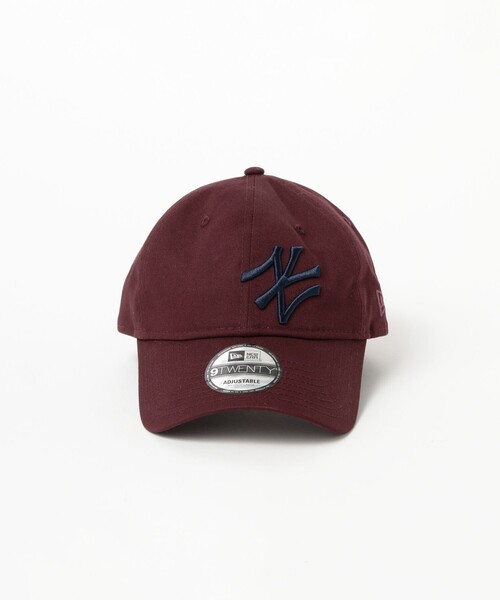 NEW ERA(ニューエラ)の「【別注】NEW ERA / 9TWENTY Slanting Logo Cap(キャップ・メンズ・ワイン/ネイビー・ONE SIZE)」の3枚目の写真