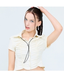 RT SHIRRING SHIRT(BEIGE)
