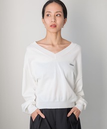 HEREIAM | 【HEREIAM】ワッペンロゴ ドライタッチニット(ニット/セーター)