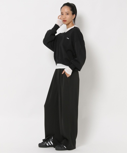 HEREIAM（ヘレイアム）の「【HEREIAM】ワッペンロゴ ドライタッチニット（ニット/セーター・レディース・オフホワイト/オレンジ/ブラック・FREE）」の8枚目の写真