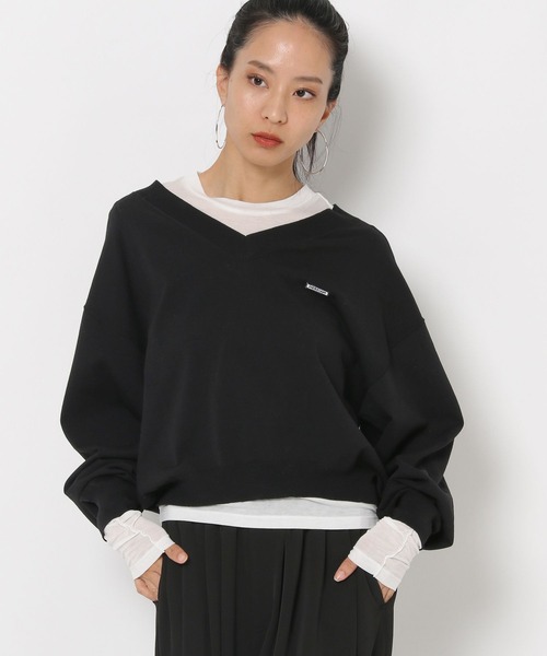 HEREIAM（ヘレイアム）の「【HEREIAM】ワッペンロゴ ドライタッチニット（ニット/セーター・レディース・オフホワイト/オレンジ/ブラック・FREE）」の22枚目の写真