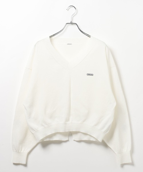 HEREIAM（ヘレイアム）の「【HEREIAM】ワッペンロゴ ドライタッチニット（ニット/セーター・レディース・オフホワイト/オレンジ/ブラック・FREE）」の15枚目の写真