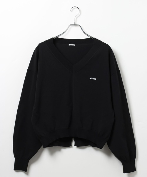 HEREIAM（ヘレイアム）の「【HEREIAM】ワッペンロゴ ドライタッチニット（ニット/セーター・レディース・オフホワイト/オレンジ/ブラック・FREE）」の16枚目の写真