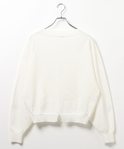 HEREIAM（ヘレイアム）の「【HEREIAM】ワッペンロゴ ドライタッチニット（ニット/セーター・レディース・オフホワイト/オレンジ/ブラック・FREE）」の18枚目の写真