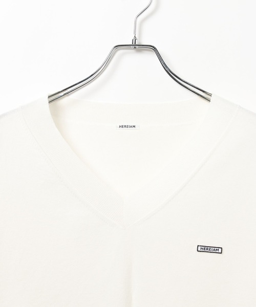 HEREIAM（ヘレイアム）の「【HEREIAM】ワッペンロゴ ドライタッチニット（ニット/セーター・レディース・オフホワイト/オレンジ/ブラック・FREE）」の19枚目の写真