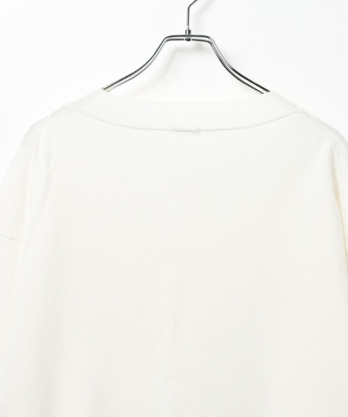 HEREIAM（ヘレイアム）の「【HEREIAM】ワッペンロゴ ドライタッチニット（ニット/セーター・レディース・オフホワイト/オレンジ/ブラック・FREE）」の10枚目の写真