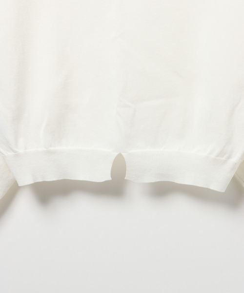 HEREIAM（ヘレイアム）の「【HEREIAM】ワッペンロゴ ドライタッチニット（ニット/セーター・レディース・オフホワイト/オレンジ/ブラック・FREE）」の11枚目の写真