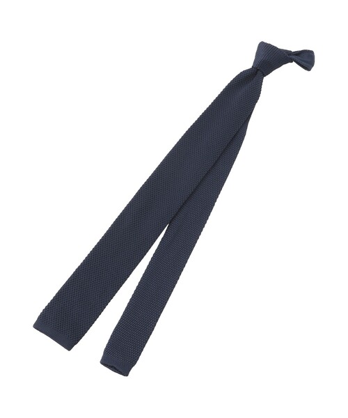 MACKINTOSH PHILOSOPHY（ﾏｯｷﾝﾄｯｼｭ ﾌｨﾛｿﾌｨｰ）の「トロッター ニットタイ ドライカノコ（ネクタイ・メンズ・チャコールグレー/ダークネイビー・FREE）」の2枚目の写真