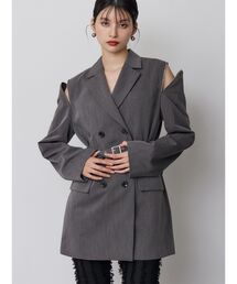 MURUA | ジャケットライクZIPミニワンピース(テーラードジャケット)