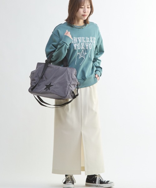 CONVERSE TOKYO(コンバーストウキョウ)の「BIG POCKET NYLON TOTE BAG(トートバッグ・レディース・グレー/ブラウン/ブラック・FREE)」の13枚目の写真