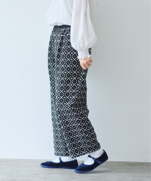 yuni（ユニ　）の「単色刺繍wide pettit pants（その他パンツ・レディース・ブラック/グリーン/ベージュ・FREE）」の21枚目の写真
