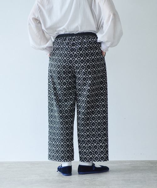 yuni（ユニ　）の「単色刺繍wide pettit pants（その他パンツ・レディース・ブラック/グリーン/ベージュ・FREE）」の22枚目の写真