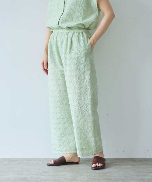 yuni（ユニ　）の「単色刺繍wide pettit pants（その他パンツ・レディース・ブラック/グリーン/ベージュ・FREE）」の14枚目の写真