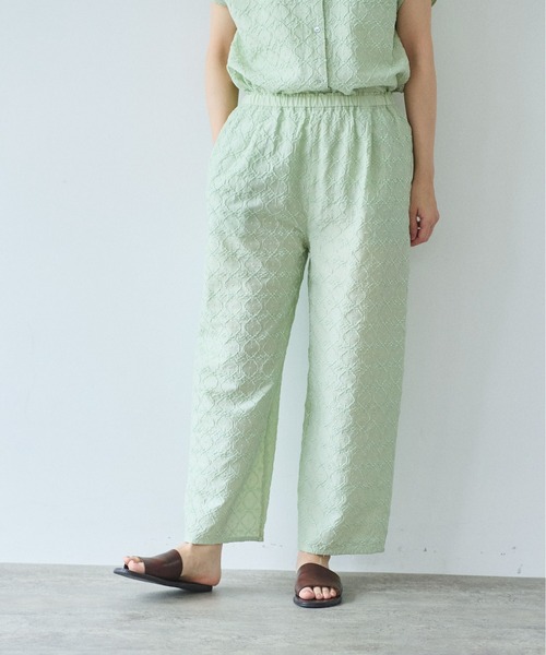 yuni（ユニ　）の「単色刺繍wide pettit pants（その他パンツ・レディース・ブラック/グリーン/ベージュ・FREE）」の13枚目の写真