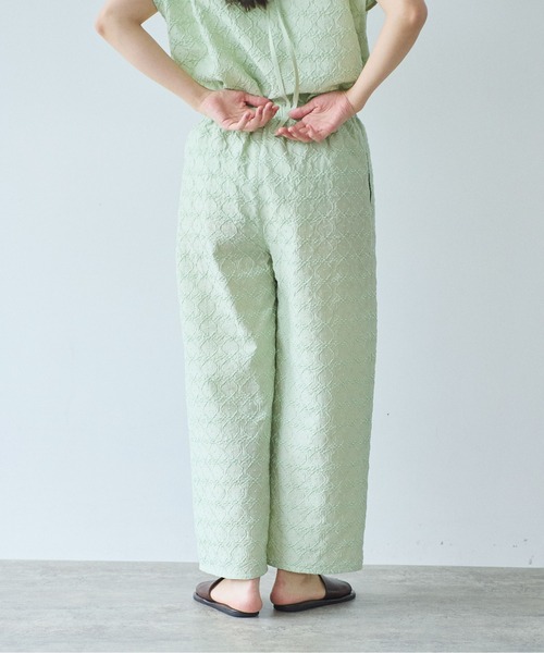 yuni（ユニ　）の「単色刺繍wide pettit pants（その他パンツ・レディース・ブラック/グリーン/ベージュ・FREE）」の15枚目の写真