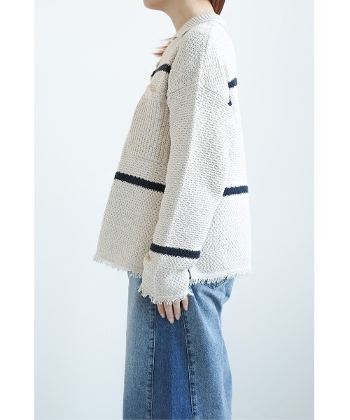 HEART MARKET(ハートマーケット)の「スキッパーかの子ニットプルオーバー(ニット/セーター・レディース・ナチュラル/オレンジ・FREE)」の13枚目の写真