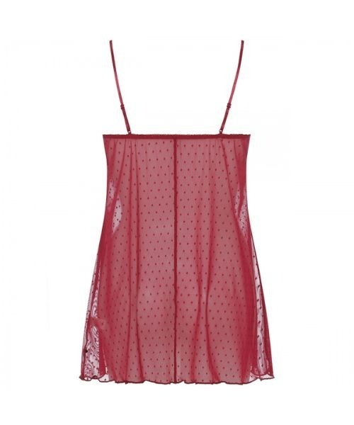 AMOSTYLE BY Triumph(アモスタイルバイトリンプ)の「ロングキャミソール プレイフルローズ AMST1541 L.CAMI JX(その他アンダーウェア/インナー・レディース・ブラック/ワインレッド・L/M)」の8枚目の写真
