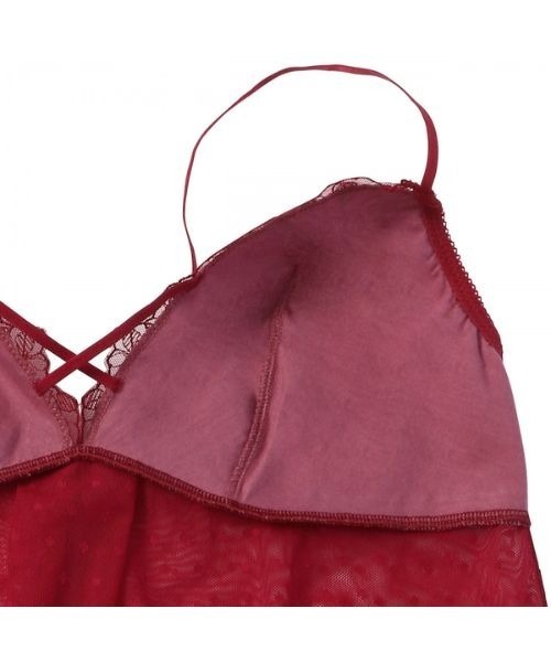 AMOSTYLE BY Triumph(アモスタイルバイトリンプ)の「ロングキャミソール プレイフルローズ AMST1541 L.CAMI JX(その他アンダーウェア/インナー・レディース・ブラック/ワインレッド・L/M)」の9枚目の写真