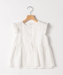 SHIPS | SHIPS KIDS:80~90cm / レース エンブロイダリー ペプラム ブラウス(シャツ/ブラウス)