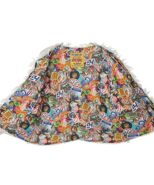 HYSTERIC GLAMOUR(ヒステリックグラマー)の「HYSTERIC GROOVY ジャケット(カーディガン/ボレロ・レディース・ブラック/ベージュ/グリーン・FREE)」の5枚目の写真