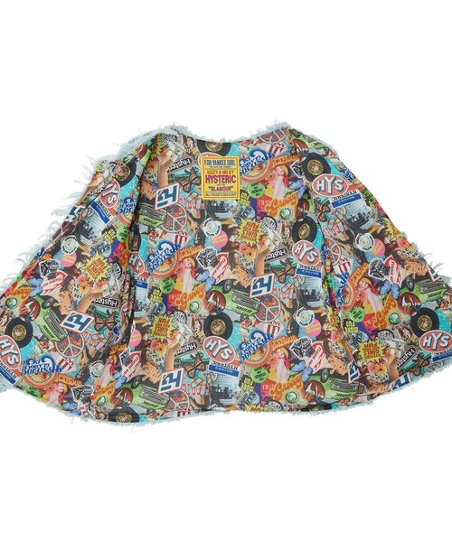 HYSTERIC GLAMOUR(ヒステリックグラマー)の「HYSTERIC GROOVY ジャケット(カーディガン/ボレロ・レディース・ブラック/ベージュ/グリーン・FREE)」の8枚目の写真