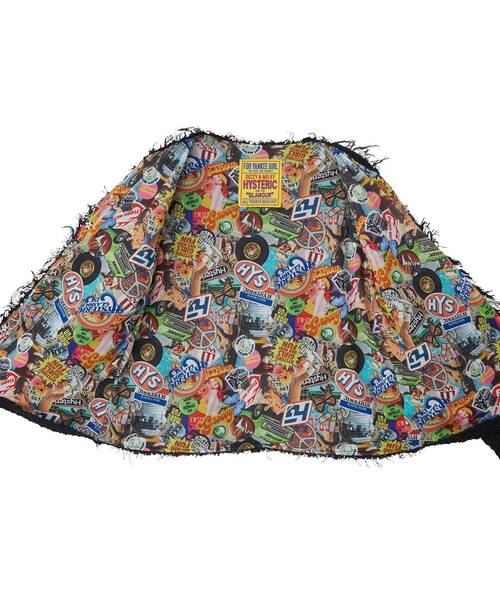 HYSTERIC GLAMOUR(ヒステリックグラマー)の「HYSTERIC GROOVY ジャケット(カーディガン/ボレロ・レディース・ブラック/ベージュ/グリーン・FREE)」の11枚目の写真