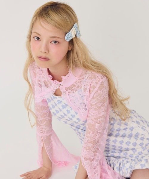 kaorinomori(カオリノモリ)の「kaorinomori ローズヘアピン / カオリノモリ(ヘアピン・レディース・ライトブルー/ピンク・ONE SIZE)」の8枚目の写真