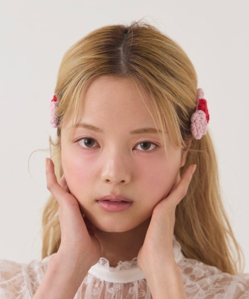 kaorinomori(カオリノモリ)の「kaorinomori ローズヘアピン / カオリノモリ(ヘアピン・レディース・ライトブルー/ピンク・ONE SIZE)」の14枚目の写真