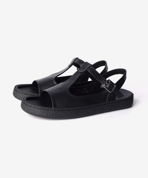 MOHI（モヒ）の「MOHI  MOHI T Strap Leather Sandal モヒ Tストラップ レザーサンダル（サンダル・レディース・ブラック・37/36/38）」の8枚目の写真