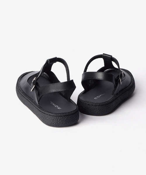 MOHI（モヒ）の「MOHI  MOHI T Strap Leather Sandal モヒ Tストラップ レザーサンダル（サンダル・レディース・ブラック・37/36/38）」の9枚目の写真