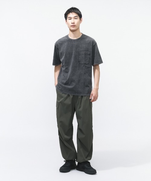 TIGORA(ティゴラ)の「ティゴラ TIGORA ウォッシュコットンTシャツ(Tシャツ/カットソー・メンズ・ダークグレー/ダークブルー・3L/LL/L/M/S)」の8枚目の写真